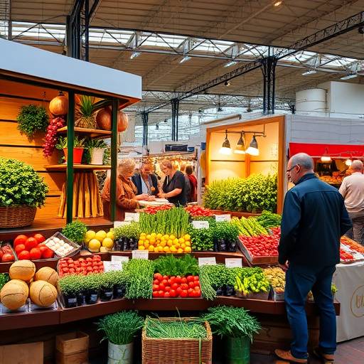 Stand espositivi alla Fiera dell'Agricoltura a Bologna, Emilia-Romagna